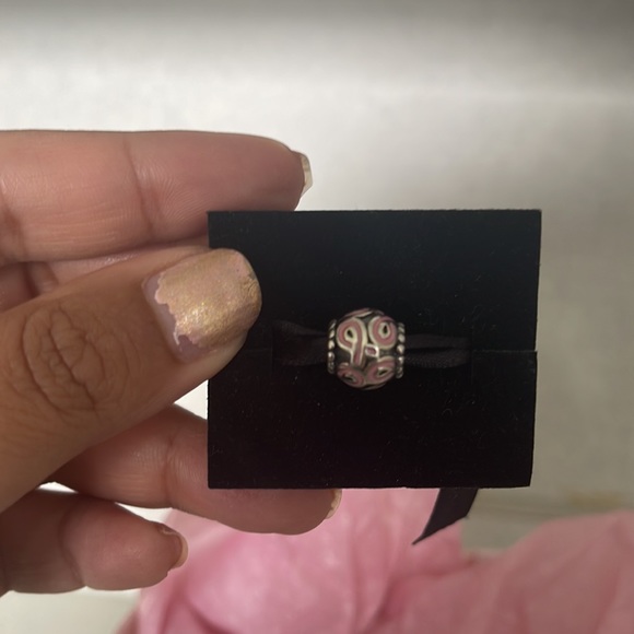 Pandora Charm Breast Cancer Ribbon - Picture 3 of 3